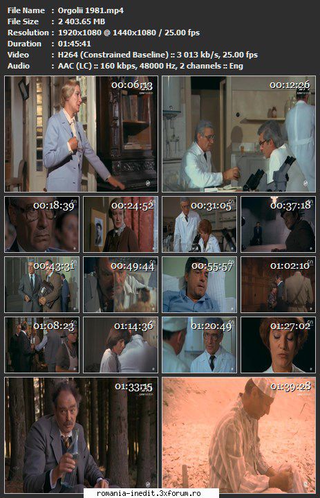 Orgolii (1981) - sasadoru - Filme rom�nesti - Romanian Movies