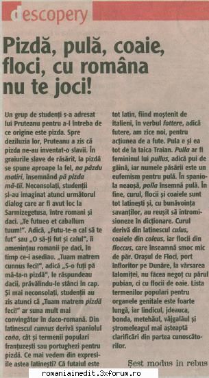 Originea anumitor cuvinte din lb. romana ATENTZIE +18 - tare rau faza cu dacii shi romanii - Funny