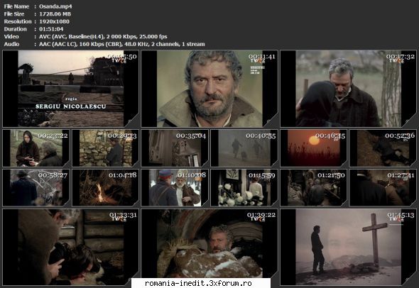 Osanda (1976) - tvrip Mod edit: File expirate. pentru file - Filme rom�nesti - Romanian Movies