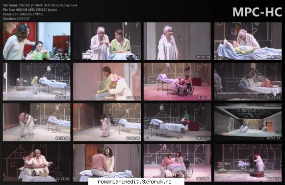 Oscar si Tanti Roz(Teatrul Bulandra) - Distribuție: Oana Pellea - Teatru rom�nesc - Romanian Theater