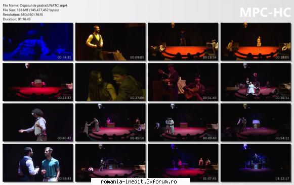 Ospatul de piatra(UNATC) - bgl23 - Teatru rom�nesc - Romanian Theater