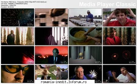 PBS Nova - Fireworks (2002) - Versiunea HDTV: English | 720p HDTV SoS | AVI | - Filme Documentare