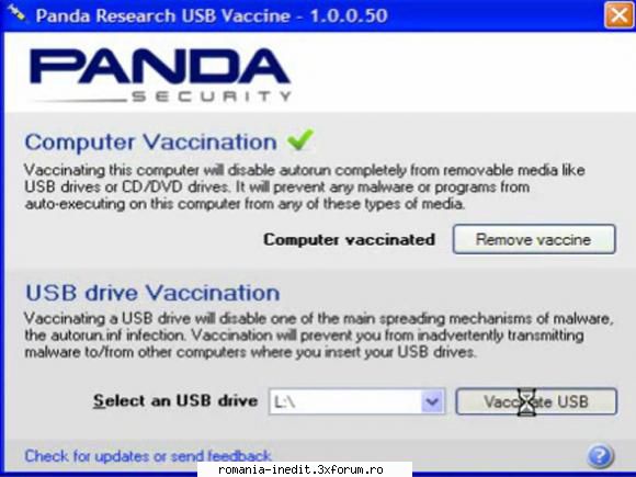 Panda USB Vaccine - Panda USB Vaccine Astăzi vom vorbi despre - Tutoriale generale