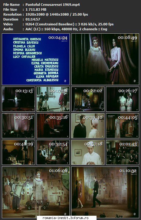 Pantoful Cenusaresei (1969) - sasadoru - Filme rom�nesti - Romanian Movies