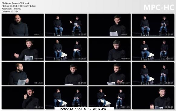 Parasuta(Teatrul Radu Stanca) - Spectacol lectura cu Horia Fedorca - Teatru rom�nesc - Romanian Theater