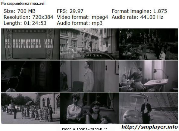 Pe raspunderea mea (1956) - Repostare !! Pe raspunderea mea (1956) On My - Filme rom�nesti - Romanian Movies