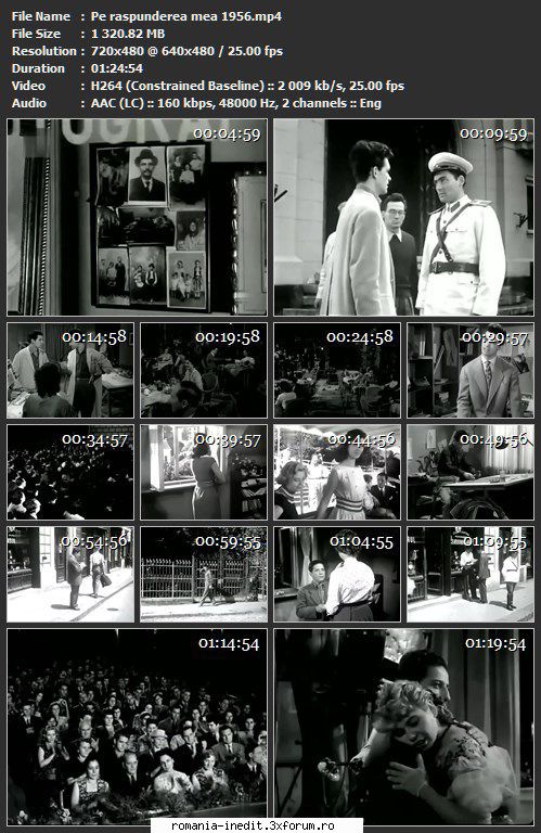Pe raspunderea mea (1956) - sasadoru - Filme rom�nesti - Romanian Movies