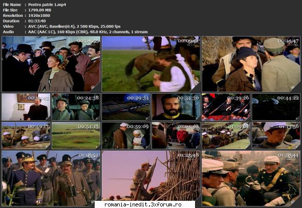 Pentru patrie (1977) - sasadoru - Filme rom�nesti - Romanian Movies