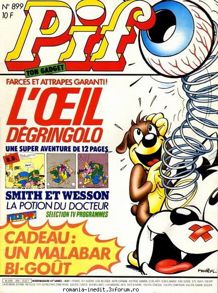 Pif Gadget - Front cover of PG 899 - Carti in limbi straine