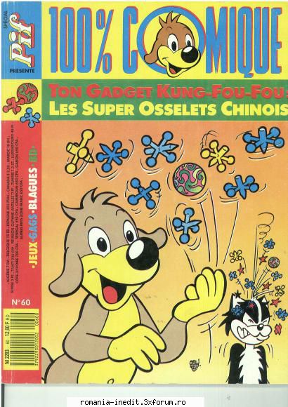 Pif Gadget - 100% Comique 060 It waas hard to scan, because - Carti in limbi straine
