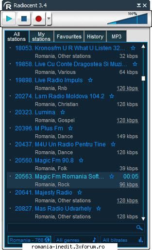 Player RADIO online - 3. Radiocent Portable - TV Channels & Posturi de Radio