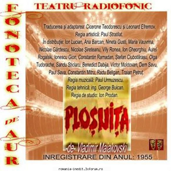 Ploşniţa (1955) (Teatru radiofonic) - Vladimir Vladimirovici - Teatru rom�nesc - Romanian Theater