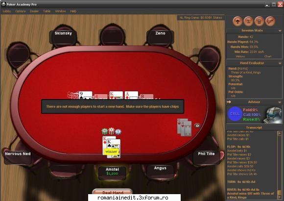 Poker Academy Pro 2.5 - Poker Academy Pro 2.5 Our poker software boasts - Full Games
