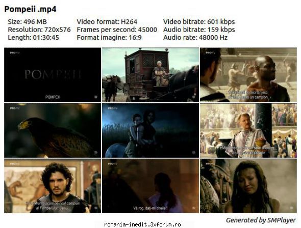 Pompeii (2014) - Pompeii (2014) TVRip / MP4 Subtitrare / Romana - Filme - Movies