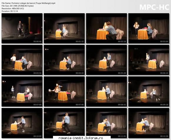 Portretul colegei de bancă (Trupa Moftangii) - bgl23 - Teatru rom�nesc - Romanian Theater