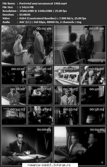 Portretul unui necunoscut (1960) - Portretul unui necunoscut 1960 Regia - Filme rom�nesti - Romanian Movies