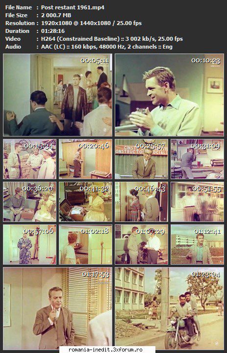 Post restant (1961) - sasadoru - Filme rom�nesti - Romanian Movies