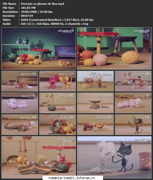 Poveste cu gheme de lina - Poveste cu gheme de lina - Filme pentru copii - Movies for kids