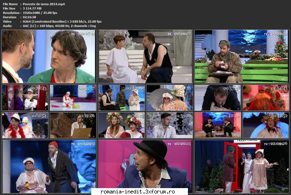 Poveste de iarna (2014) (Teatru TV) - sasadoru - Teatru rom�nesc - Romanian Theater