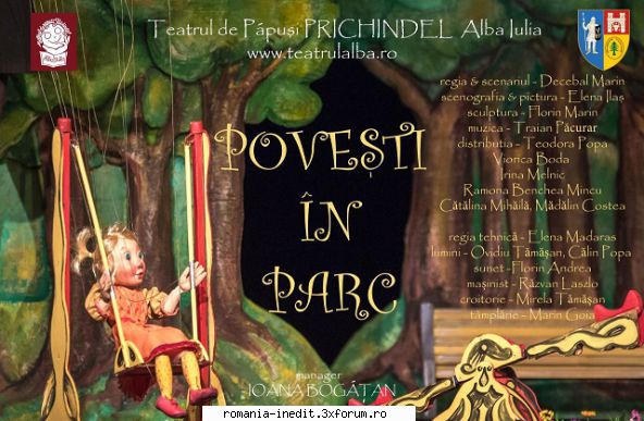 Povesti in parc (Teatrul Prichindel) - Multumesc! Premiera: 30 noiembrie - Teatru rom�nesc - Romanian Theater