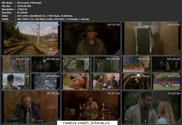 Prea Tarziu (1996) - sasadoru - Filme rom�nesti - Romanian Movies