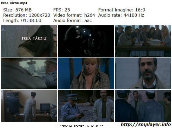 Prea Tarziu (1996) - Prea T�rziu (1996) Trop Tard Too Late Interzis - Filme rom�nesti - Romanian Movies