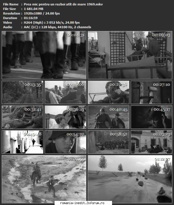 Prea mic pentru un razboi atat de mare (1969) - sasadoru - Filme rom�nesti - Romanian Movies