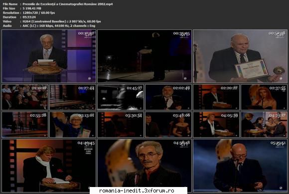 Premiile de Excelență a Cinematografiei Rom�ne (2002) - Premiile de Excelență - TV Shows