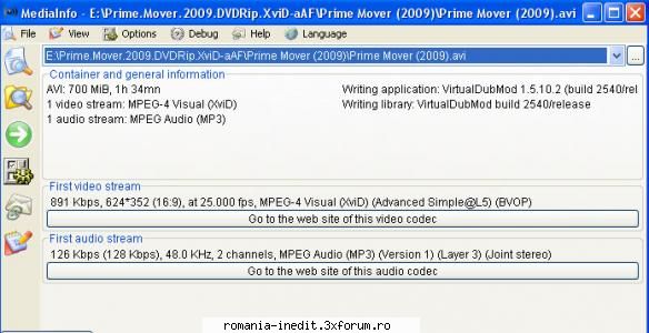 Prime Mover (2009) - Prime Mover (2009)DVDrip Media info - Filme - Movies