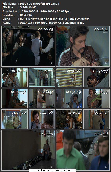 Proba de microfon (1980) - sasadoru - Filme rom�nesti - Romanian Movies
