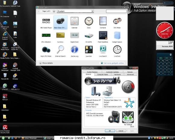 Problema Windows Sidebar - Deci mi se vede ceasul,vremea, calculatorul dar - Tech Support