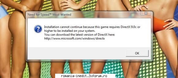 Problema instalare Need for Speed Most Wanted - am incercat sa instalez acest joc dar nu stiu - Tech Support