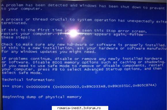 Probleme cu pc! - am ceva probleme cu pc meu! La un moment imi - Tech Support