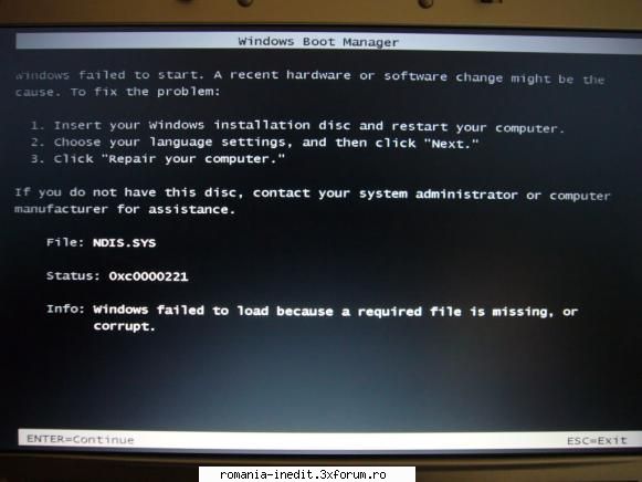 Probleme sata II - uite si o imagine cu eroarea, am gasito cautatnt - Tech Support