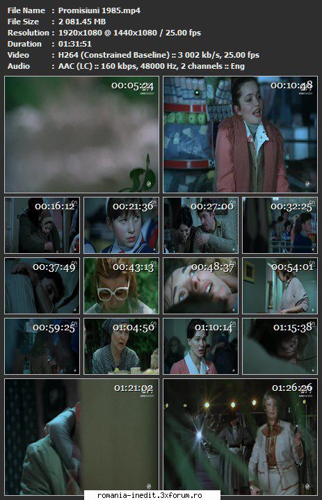 Promisiuni (1985) - sasadoru - Filme rom�nesti - Romanian Movies