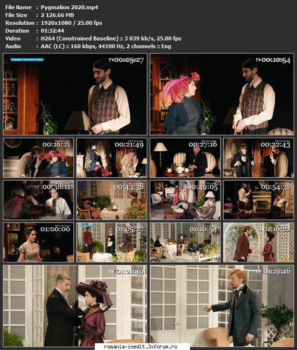 Pygmalion (2020) - Pygmalion (2020) Autor: George Bernard Shaw - Teatru rom�nesc - Romanian Theater