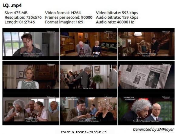 .Q. (1994) - I.Q. (1994) TVRip / MP4 Subtitrare / Romana - Filme - Movies