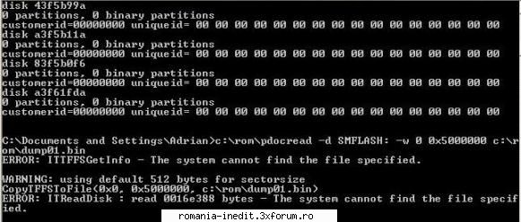 ROM DUMP - Ghid practic - salut am facut rost de un mio p360 la fel ca al - Mobile/ PDA / GPS Tech Support