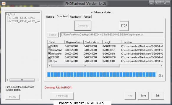 ROM DUMP - Ghid practic - un mic ajutor cu eroarea Download Fail - Mobile/ PDA / GPS Tech Support