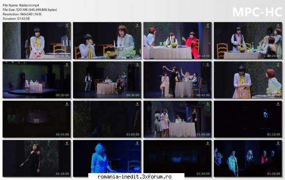 Rădăcini(Ateneul National Iasi) - Text si regie: Erica Moldov - Teatru rom�nesc - Romanian Theater