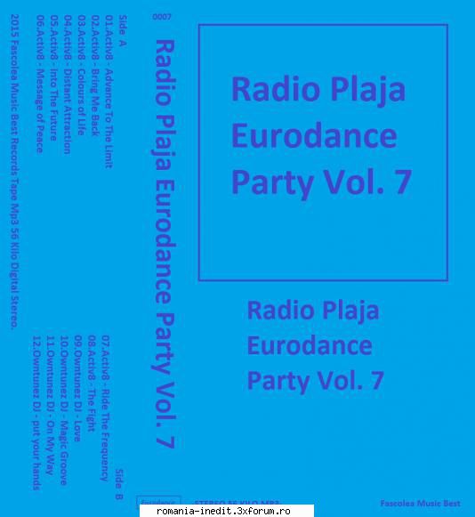 Radio Plaja Eurodance Party Vol. 7 Fascolea Music - Radio Plaja Eurodance Party - International MP3 albums