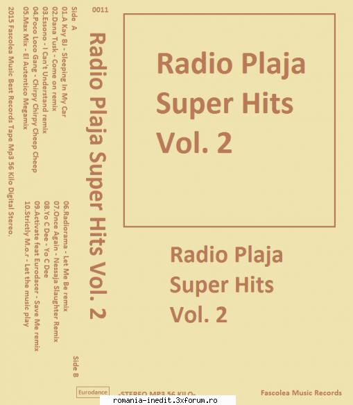 Radio Plaja Super Hits Vol. 2 Fascolea Music - Radio Plaja Super Hits Vol. 2 - International MP3 albums