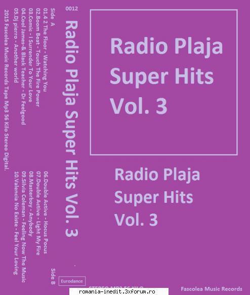 Radio Plaja Super Hits Vol. 3 Fascolea Music - Radio Plaja Super Hits Vol. 3 - International MP3 albums