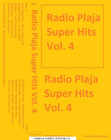 Radio Plaja Super Hits Vol. 4 Fascolea Music - Radio Plaja Super Hits Vol. 4 - International MP3 albums