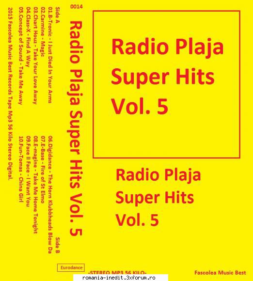 Radio Plaja Super Hits Vol. 5 Fascolea Music - Radio Plaja Super Hits Vol. 5 - International MP3 albums