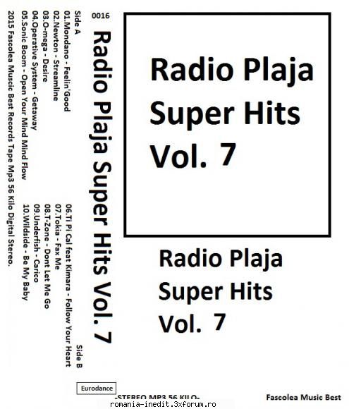 Radio Plaja Super Hits Vol. 7 Fascolea Music - Radio Plaja Super Hits Vol. 7 - International MP3 albums