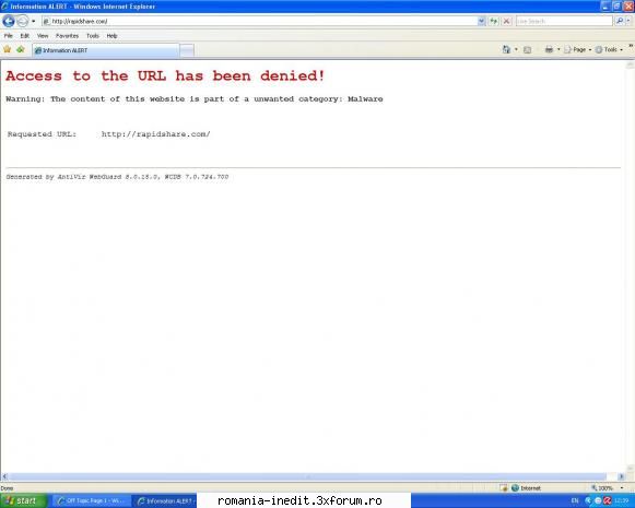 Rapidshare down? - Cand incerc sa intru pe rapidshare.com sau incerc - Off Topic