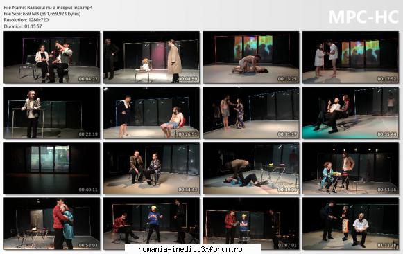 Razboiul nu a inceput inca(UNATC) - "Războiul nu a �nceput - Teatru rom�nesc - Romanian Theater
