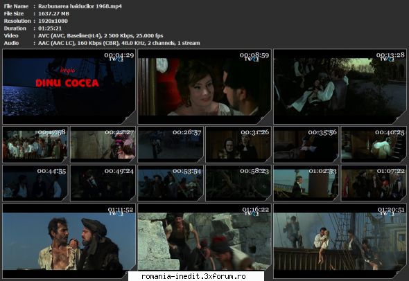 Razbunarea haiducilor (1968) - sasadoru - Filme rom�nesti - Romanian Movies