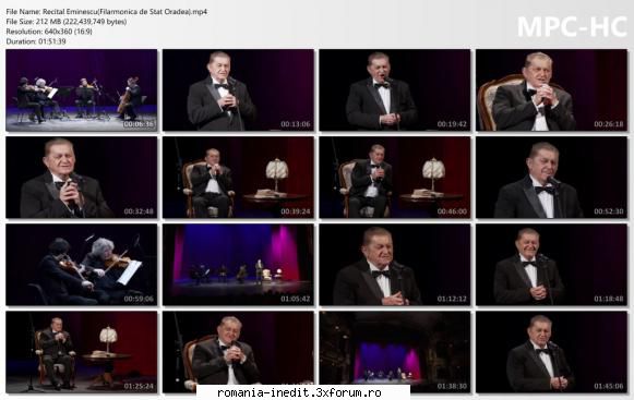 Recital Eminescu(Filarmonica de Stat Oradea) - bgl23 - Teatru rom�nesc - Romanian Theater